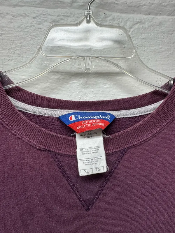 Vintage Champion Maroon Crewneck - Image 3