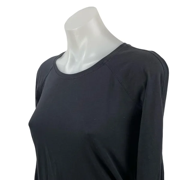 Lululemon Women's Black Long Sleeve Running Yoga Athletic T Shirt Tee Top Size 2 - Image 3