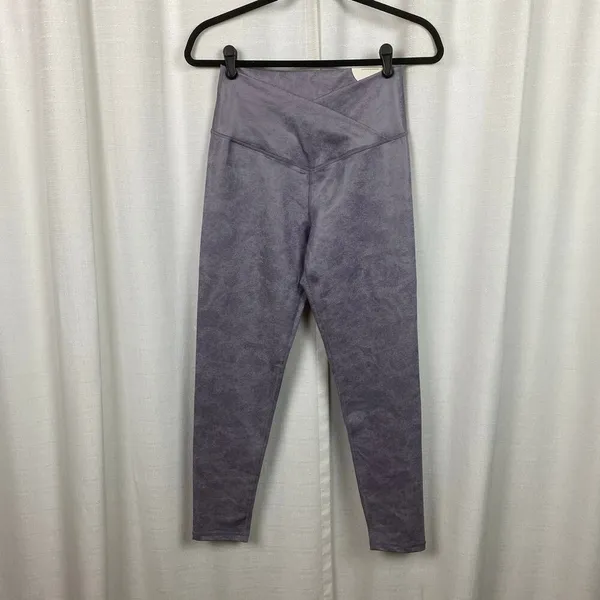Aerie Offline Shell Purple Real Me High Waisted Crossover Leggings Sz.L NWT - Image 5