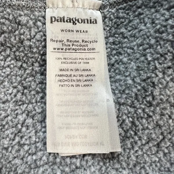 Patagonia Better Sweater 1/4 Zip Womens Small Gray Fleece Pullover Logo Outdoor - Image 8