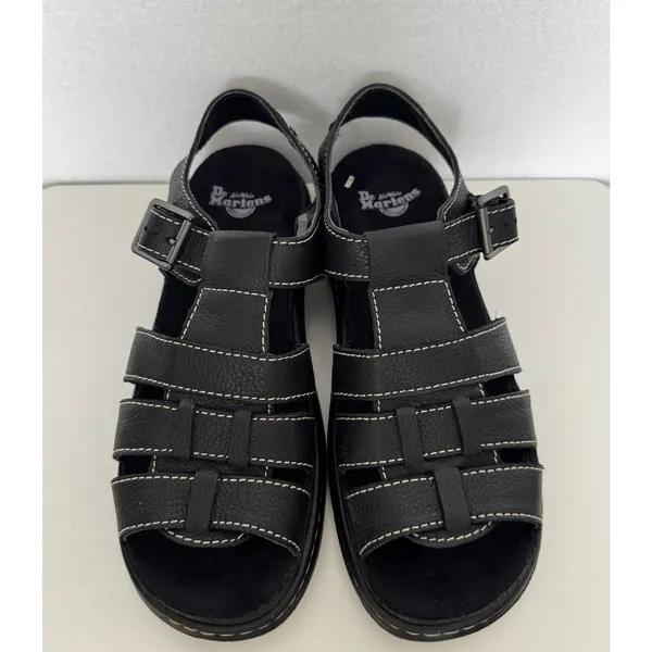 2014 Dr. Martens Carolyn 15699001 Black Leather Fisherman Sandals US 8 Box - Image 10