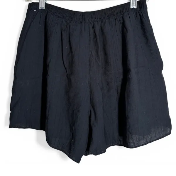 Abercrombie & Fitch M Linen-Blend Pull-On Shorts Black 3.5" inseam lightweight - Image 3