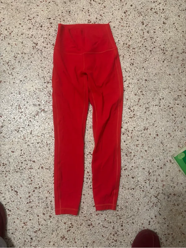 Lululemon align high rise pant size 5 carnation red - Image 4