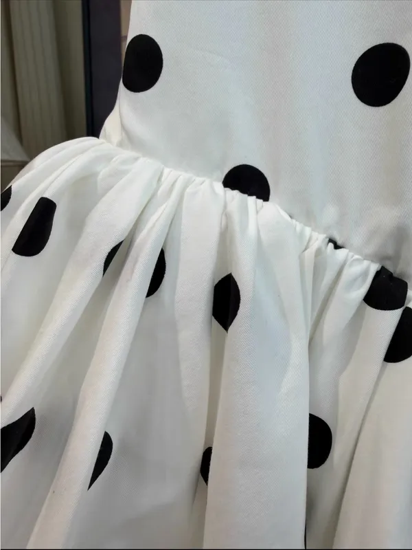 Babyboo Maricia Mini Dress - Black Polka Dot Print, Xl - Image 6