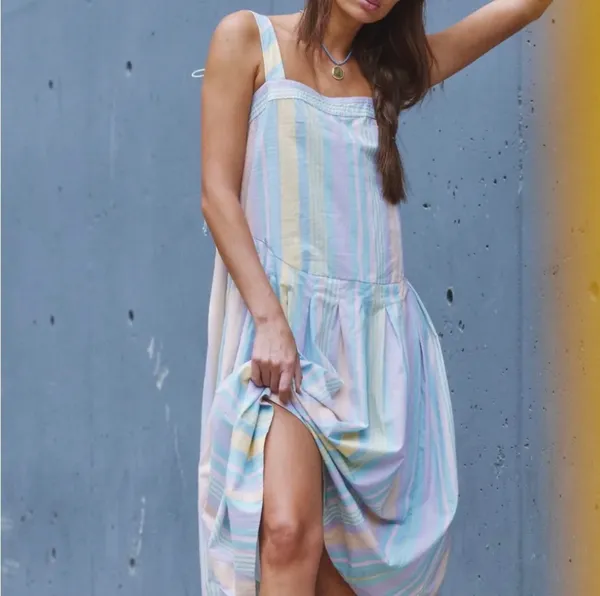 Primavera Striped Dress - Image 3