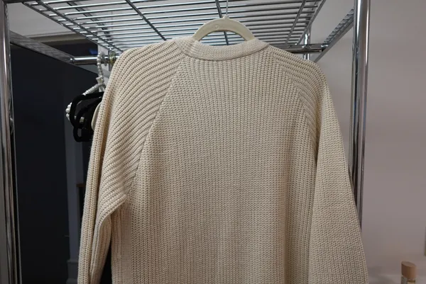 Dustier split sides open knit cardigan Tan Size L - Image 8