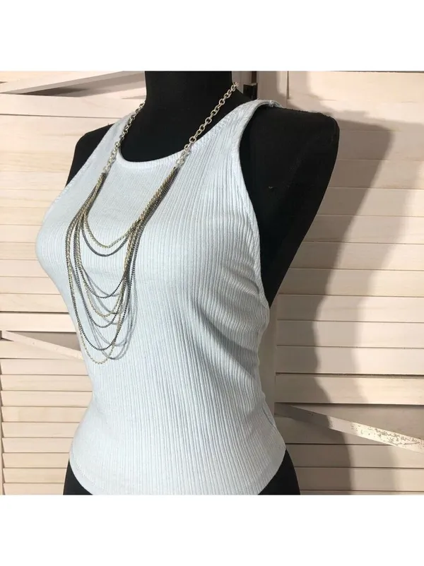 Zara crop top halter coquette feminine cocktail fairy festival boho layering Y2K - Image 6
