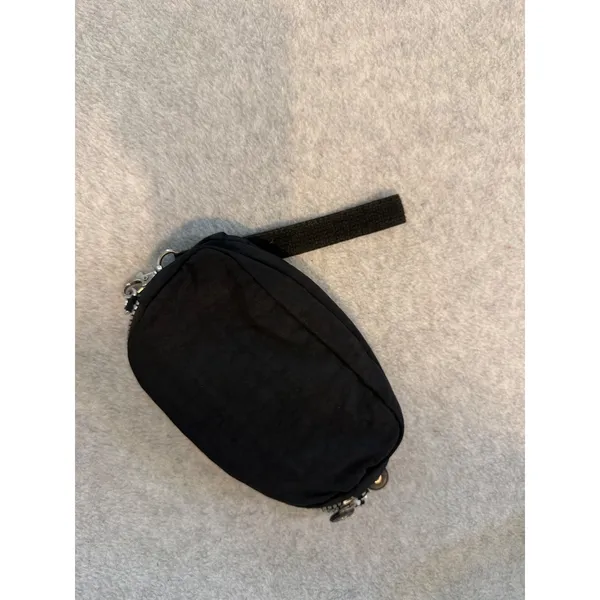 TAOMAOMAO Black Nylon Wristlet Bag Multi‎ Zip Travel Pouch Utility Wallet Small - Image 4