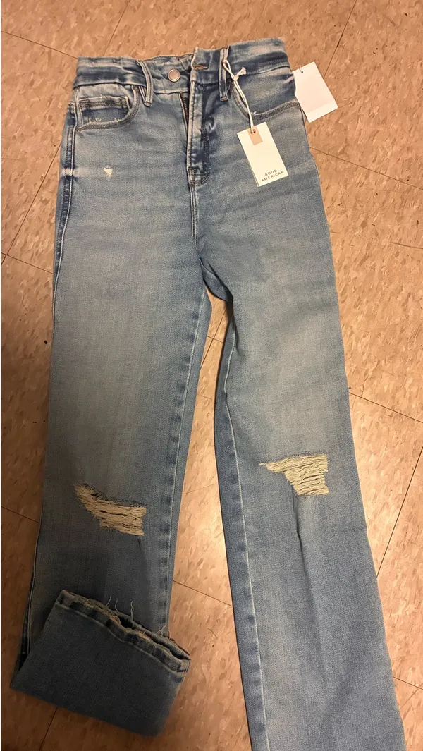 Good American Jeans High-Rise Good Curve Straight - Image 4