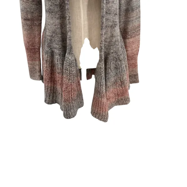 Anthropolgie‎ Knitted and Knotted Cody Peplum Cardigan Sweater Red Size Small - Image 6