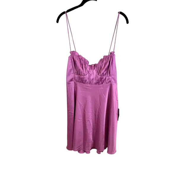 NWT Y2K ASTR the‎ Label Dress Womens M Satin Mini Coquette Romantic Fairycore - Image 2