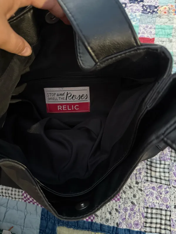 Black Relic Shoulder Bag Leather - Image 2