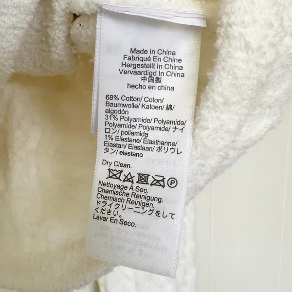 NWT J.CREW Odette Cable-Knit Sweater Lady Jacket Cotton Blend Bouclé Ivory M - Image 11