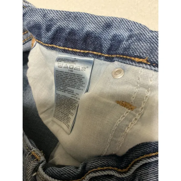 Old Navy Womens Size 6 High Rise Slouchy Taper Mom Jeans 100% Cotton Blue Denim - Image 5
