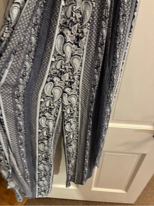 Women’s J for Justify Brand Paisley Print Maxi Dress with Crochet Waist Size L - Image 5
