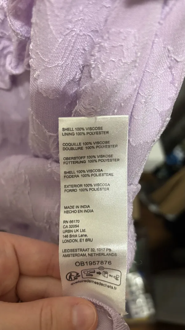 Purple Lacey BHLDN Midi Dress - Image 4