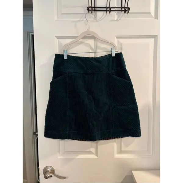 Maeve Slim Corduroy Velvet Mini Skirt - Image 4