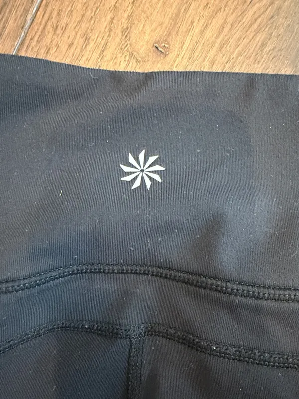 Athleta Black High-Waist Athletic Cropped Leggings Size Small - C31-043 - Image 4