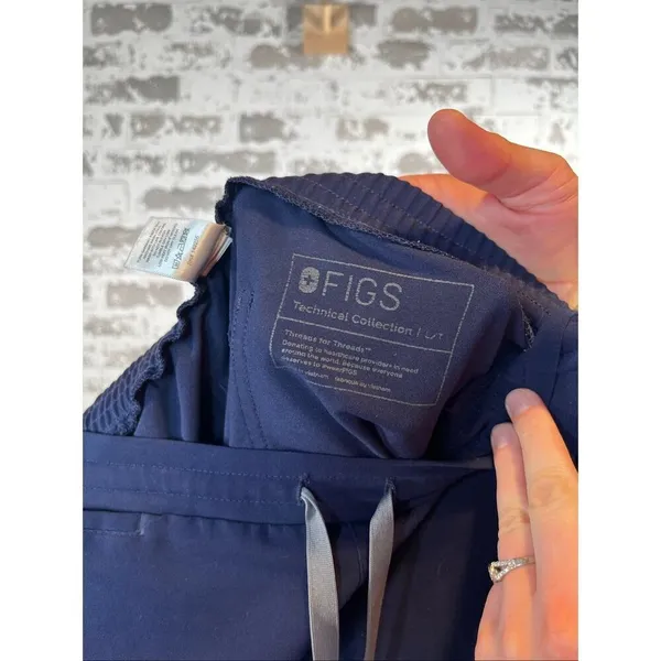 Figs | women blue straight leg scrub pants - Image 2