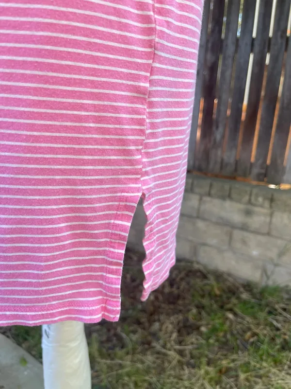 Lauren Ralph Lauren Pink Striped Nightgown Preppy Summer Classic Loungewear M - Image 3