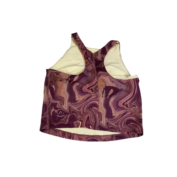 Beyond Yoga Womens Small Plum‎ Copper Marble High Neck Racerback Athletic Tank - Image 4