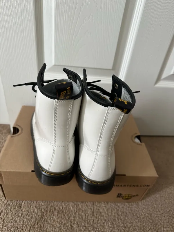 White Dr. Martens Boots - Image 4