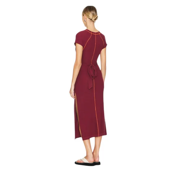 NWT Free People Sunni Tie Back Maxi Dress IN WILD GINGER Medium - Image 5