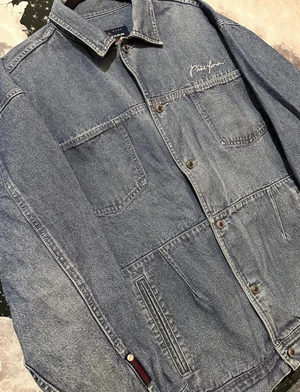 Vintage Phat Farm 90s Hip Hop Oversized Denim Jacket - Image 2