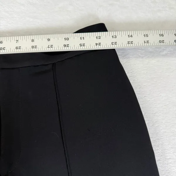 Uniqlo Womens Wide Leg Pintuck Pants Black High Rise Elastic Waist Size M - Image 3
