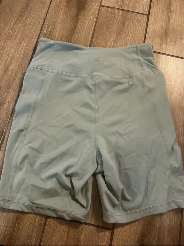 Danskin Sage Green High-Waist Bike Shorts - Image 6