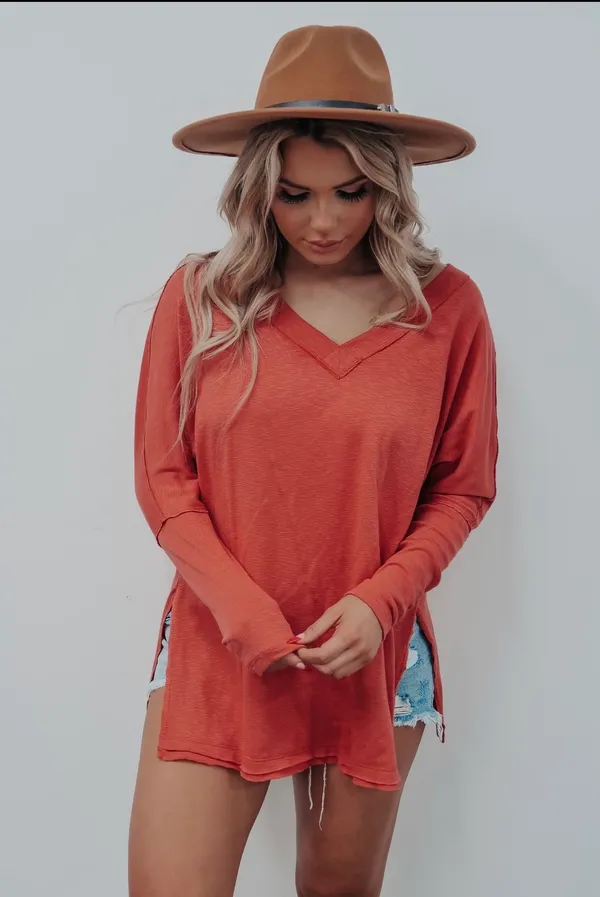 Hope's Pumpkin Orange Top - Image 3