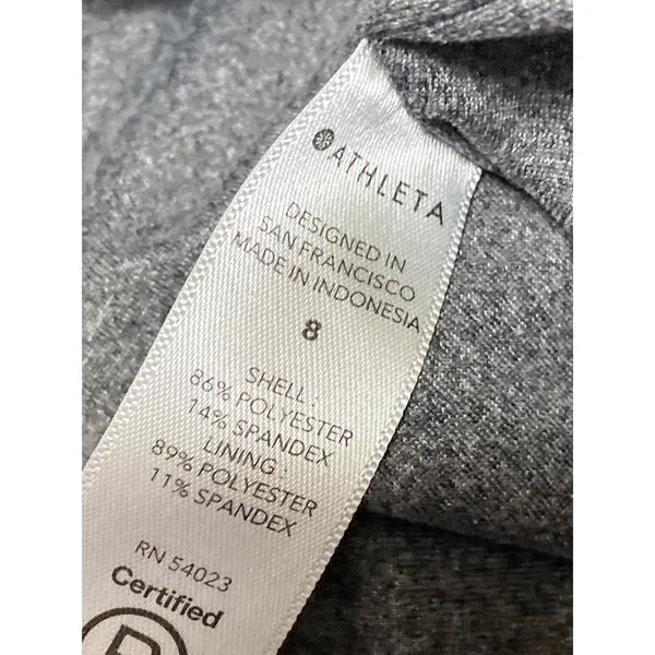 Athleta Brooklyn Textured Lined Women's Black Travel Jogger Sweat Pants Size 8 - Image 6