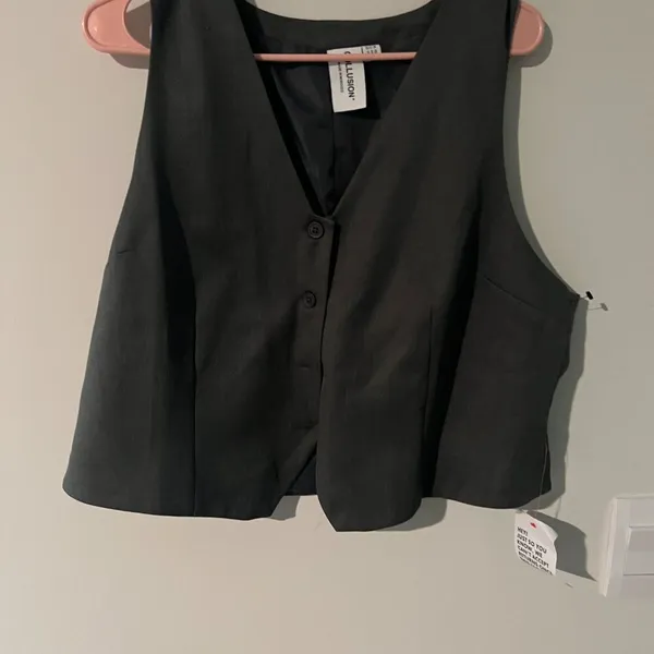 Collusion grey vest size 14‎ Gray - Image 3