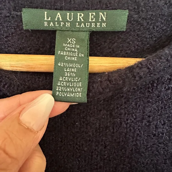 Ralph Lauren Wool‎ Tunic | Sweater | Ss XS | Southwestern Chevron Blanket New - Image 2