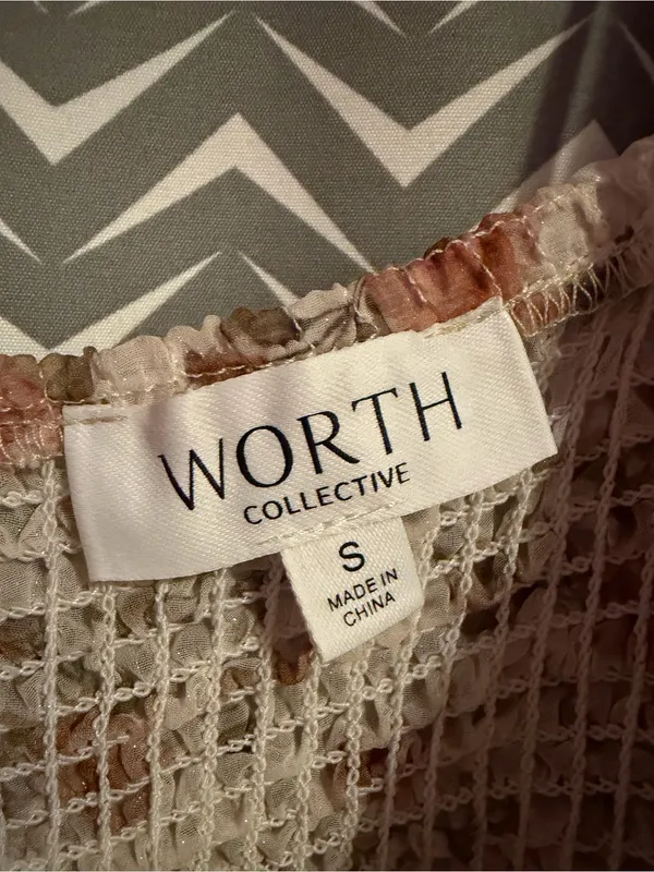 Worth | Harlow Maxi Dress in Neutral Floral, Small - Image 8