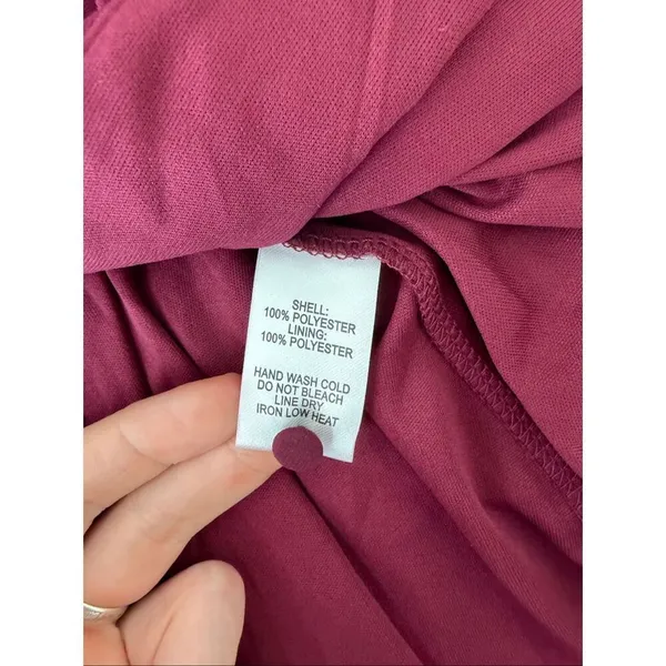 NWT Lulu's My Whole Heart Plum Long Sleeve Wrap Dress Size S - Image 9