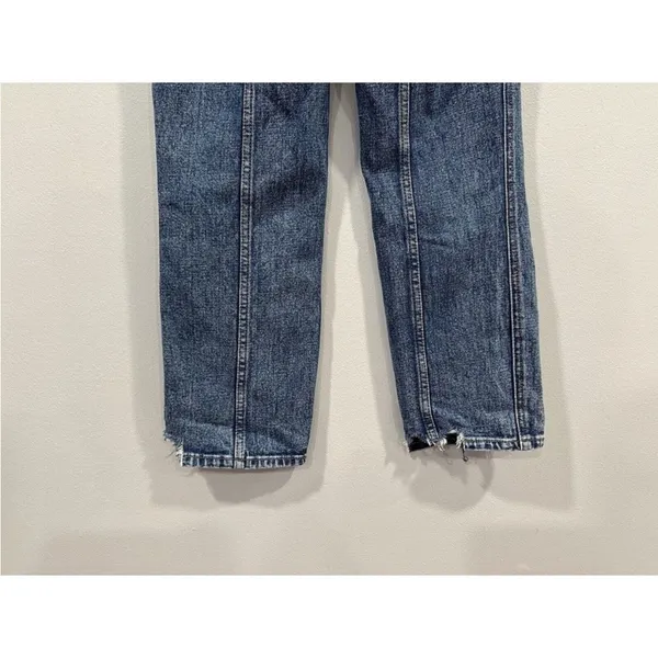 Abercrombie And Fitch Ultra High Rise Mom Jean Distressed Hem 2/26 - Image 5