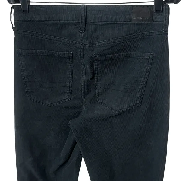 American Eagle Super Hi-Rise Flare Corduroy‎ Button Fly Retro Chic Rodeo 6 - Image 6