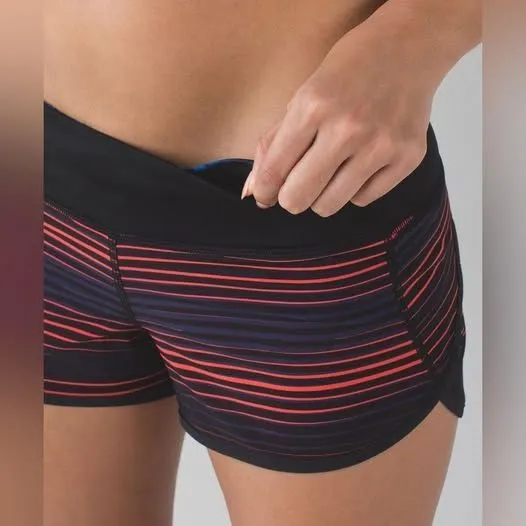 Lululemon Run: Speed Short 4-Way Stretch – Twisted Dune Alarming Black – Size 2 - Image 8