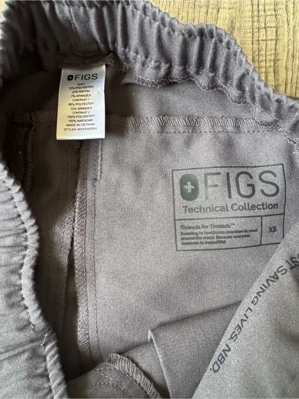 Figs Zamora Jogger- Charcoal Grey- Size XS - Image 3