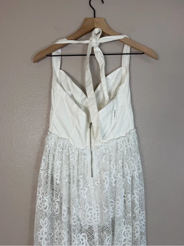 For Love & Lemons Sonnet Lace Maxi Dress White Small NEW $389 Bride Bridal - Image 10