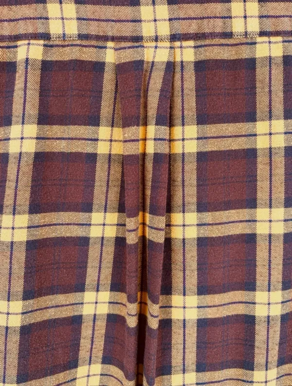 Uniqlo Women’s Medium Oversized Flannel Relaxed Fit Scooped Hem Shirt Lumberjack - Image 4