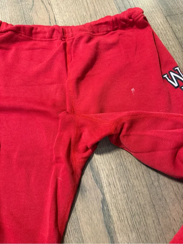 Wisconsin Badgers Vintage Red Jogger Pants Size Medium - Image 8