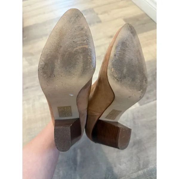 ALDO Tan Suede Pointed Toe Ankle Boots - Size‎ 8 / 38.5 - Image 5