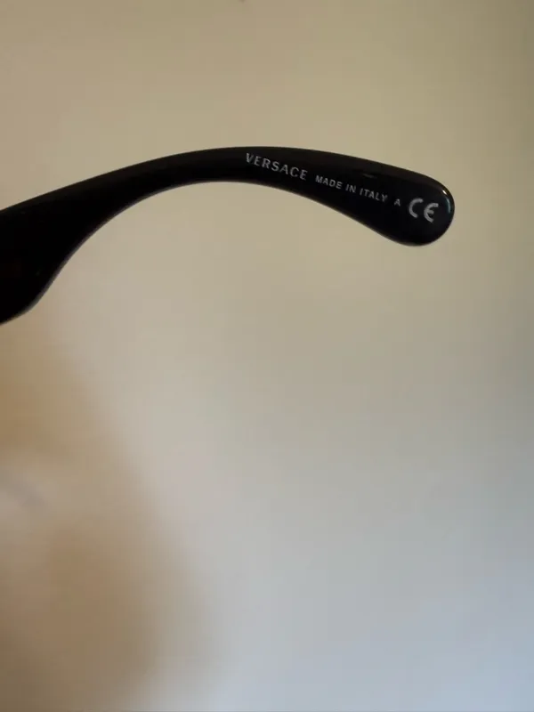 Versace | Cateye Black Sunglasses with Gold Medusa Accents | E04 - Image 7