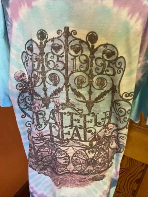 Liquid Blue Grateful Dead Bertha Tie Dye Graphic T Shirt XXL Deadhead Band Tee - Image 8