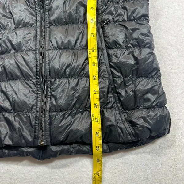 Athleta Women’s Black Goose Down Puffer Vest Size S Full Zip Quilted - Image 8