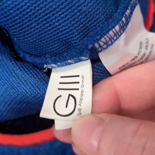 GIII Blue Red Fleece Buffalo Bills Pullover Size Small - Image 8