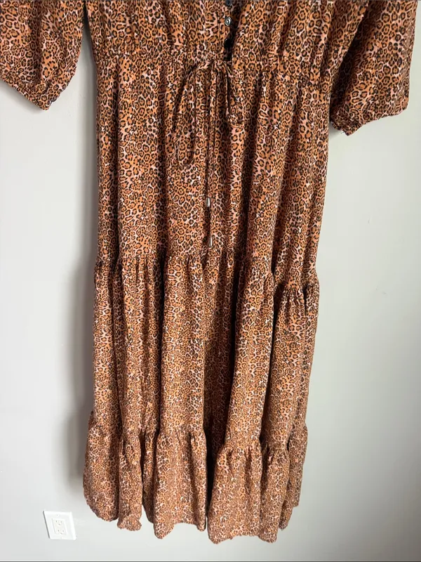 PETAL & PUP Kelda Tiered Maxi Dress XS - Image 6