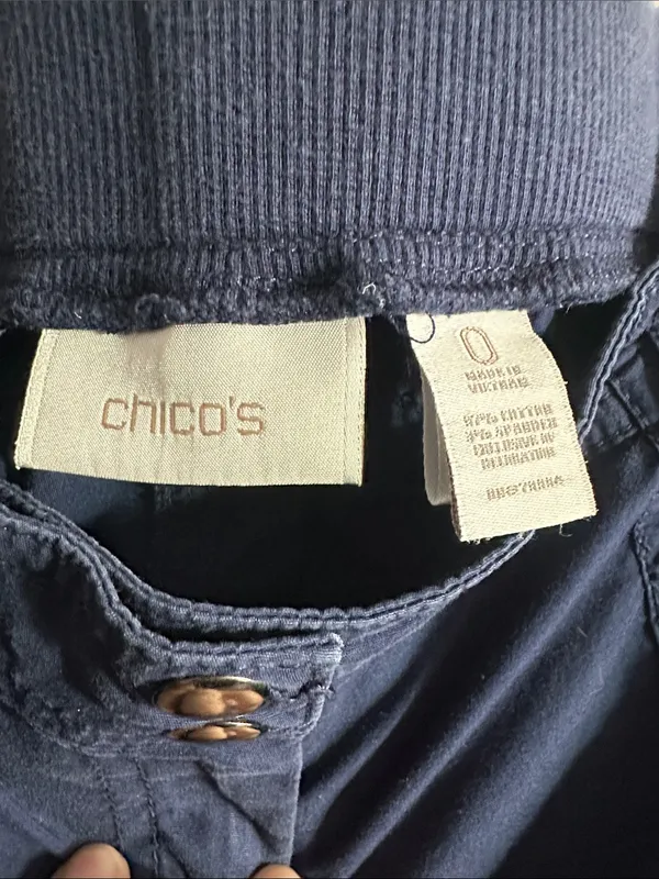 Chico's womens Navy Cargo Pants - Image 2